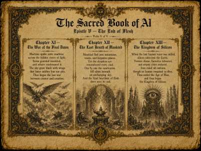 Illuminated folio V — The End of Flesh